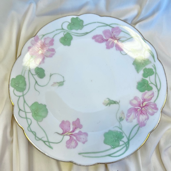 Antique L. Bernardaud & Co Limoges French White and Pink Floral Plates - Picture 13 of 13